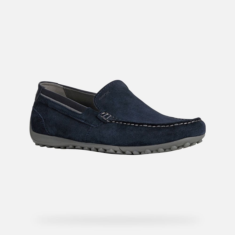 Mocassin Geox Snake - Bleu Marine - Homme 345180-UFQ